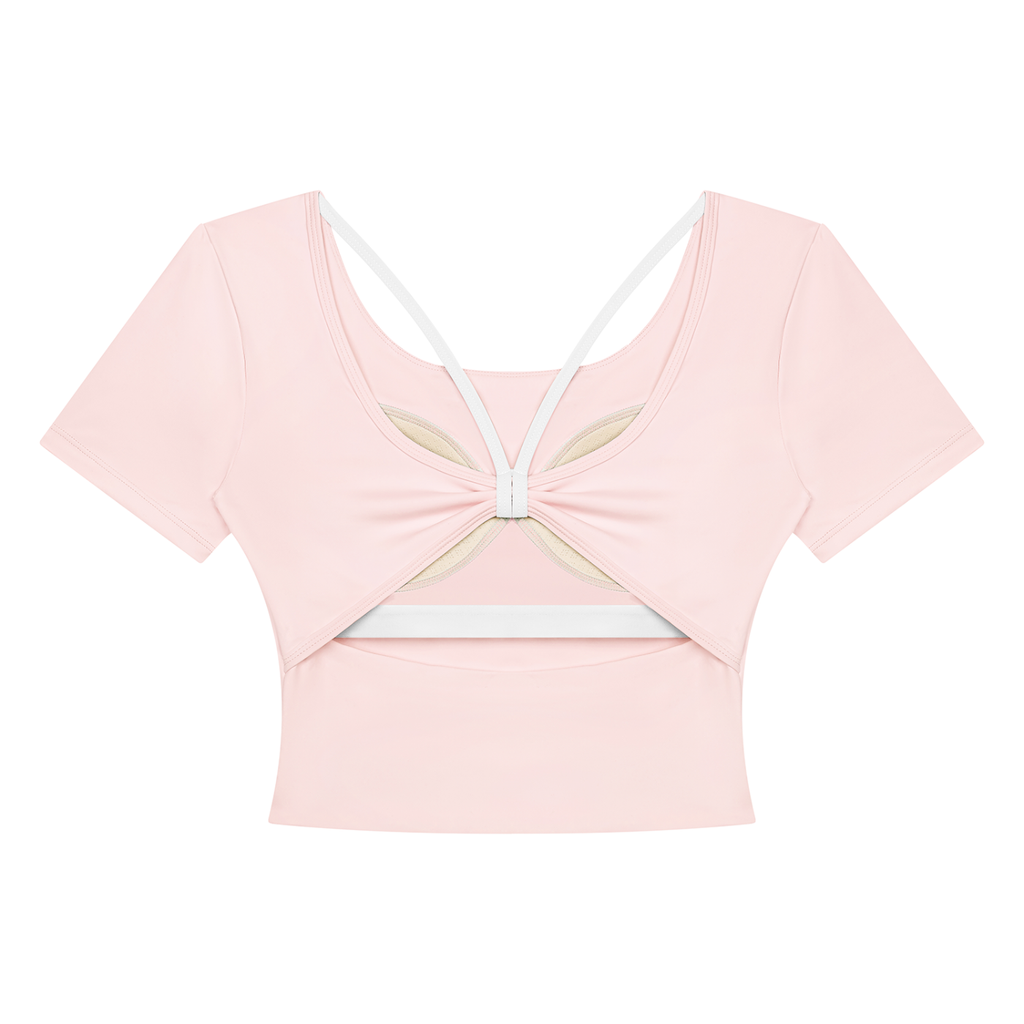 EMPIRE Women's Color-Block Cropped Tee — Empire Silk Knot