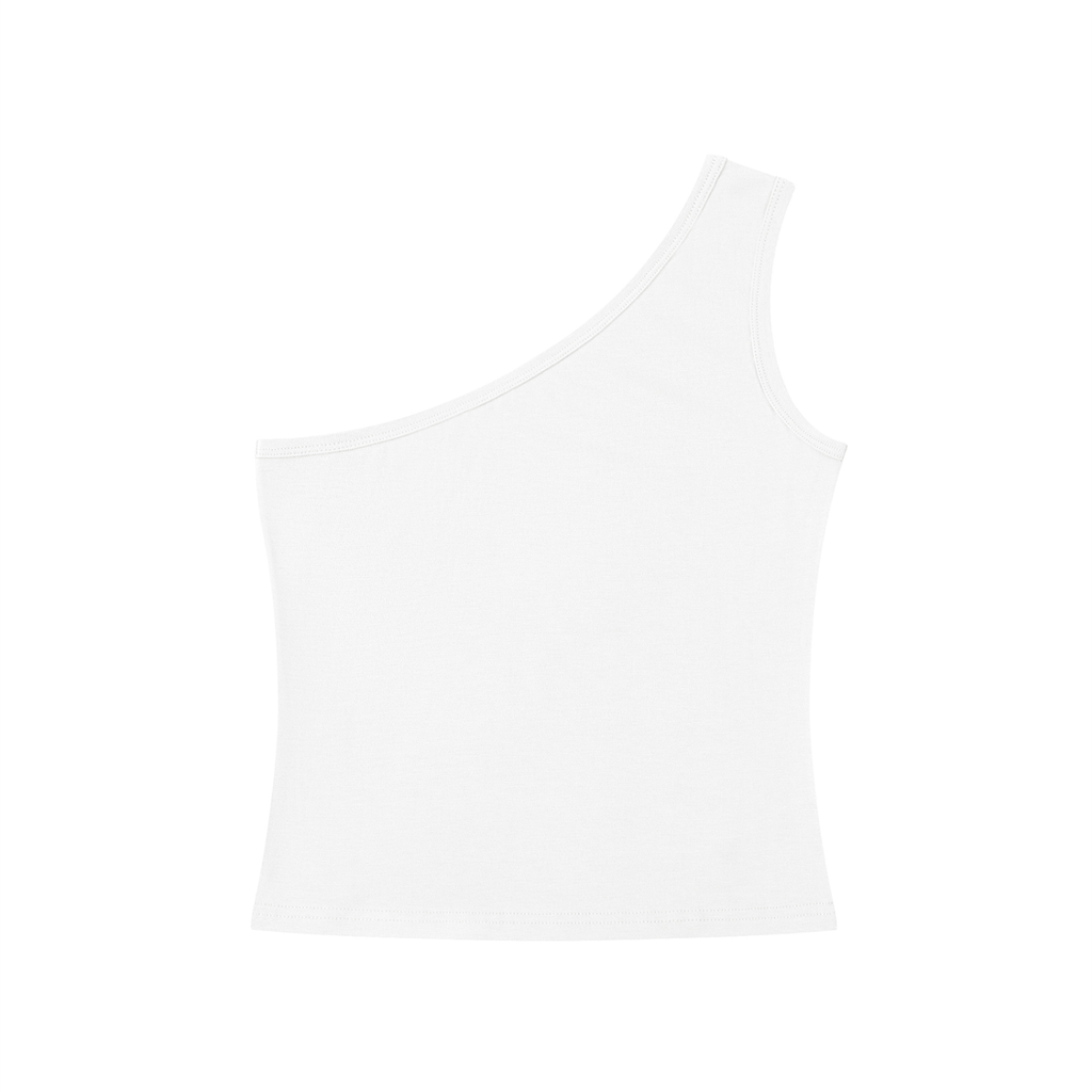 EMPIRE One-Shoulder Crop Top — Asymmetric Edge