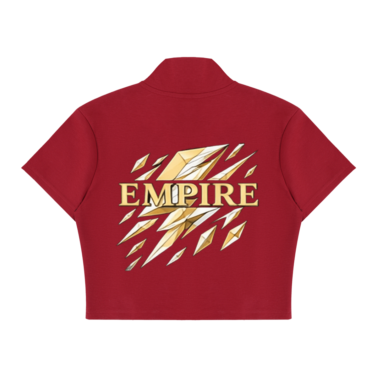 EMPIRE Women's Cropped Full-Zip Top — Voltage Prism
