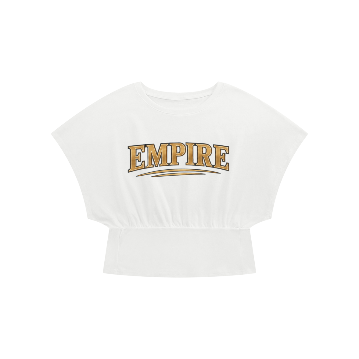 EMPIRE Women's Cropped Dolman Top — Golden Signature