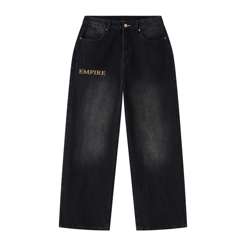 EMPIRE Vintage Wash Wide-Leg Jeans — Street Form