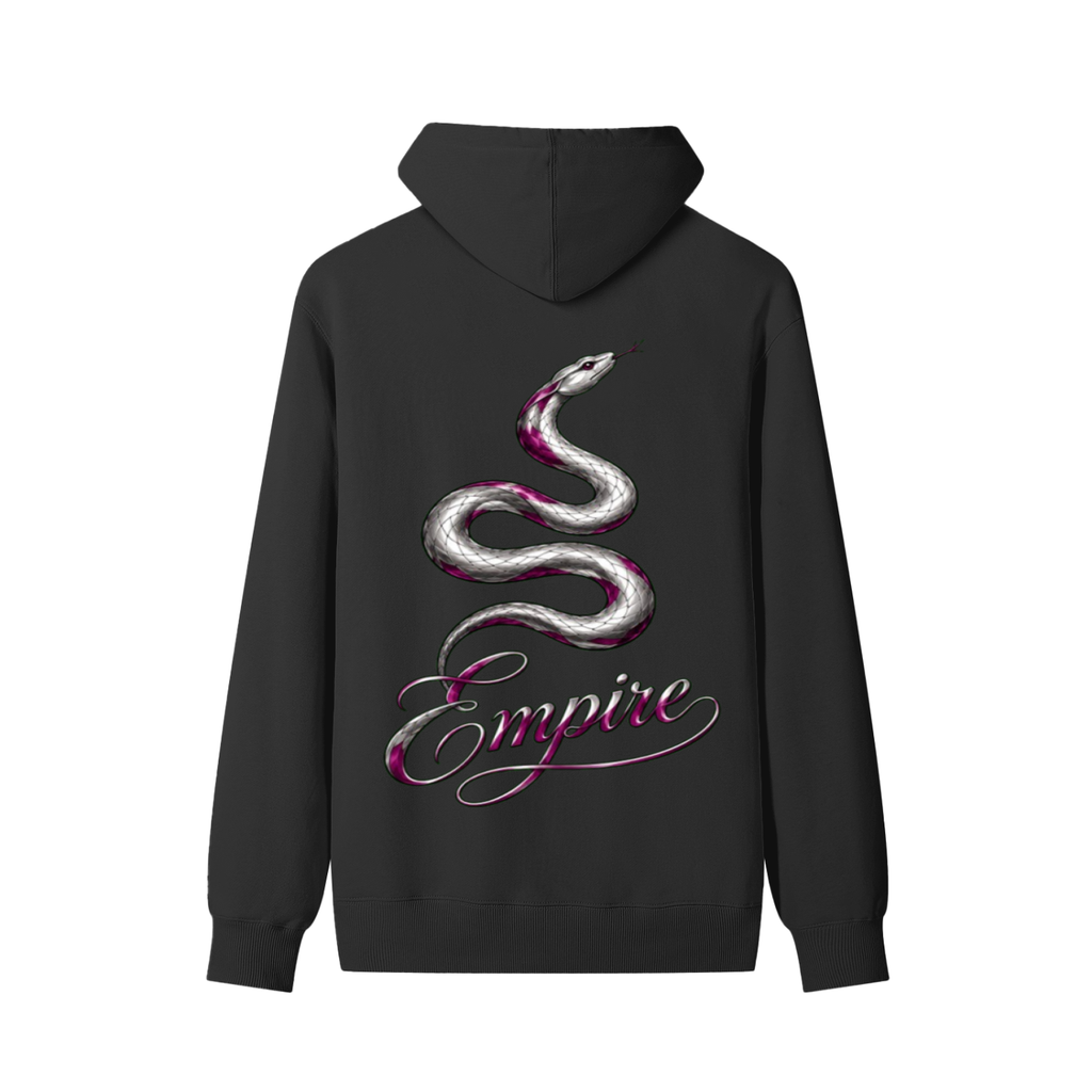 EMPIRE Women's Cotton Hoodie — Empire Purple Silver Snake