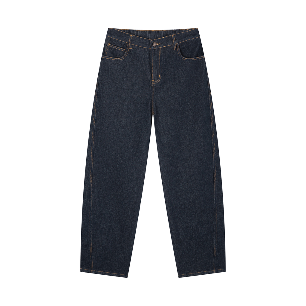 EMPIRE Vintage Wash Barrel Leg Jeans — Structured Ease