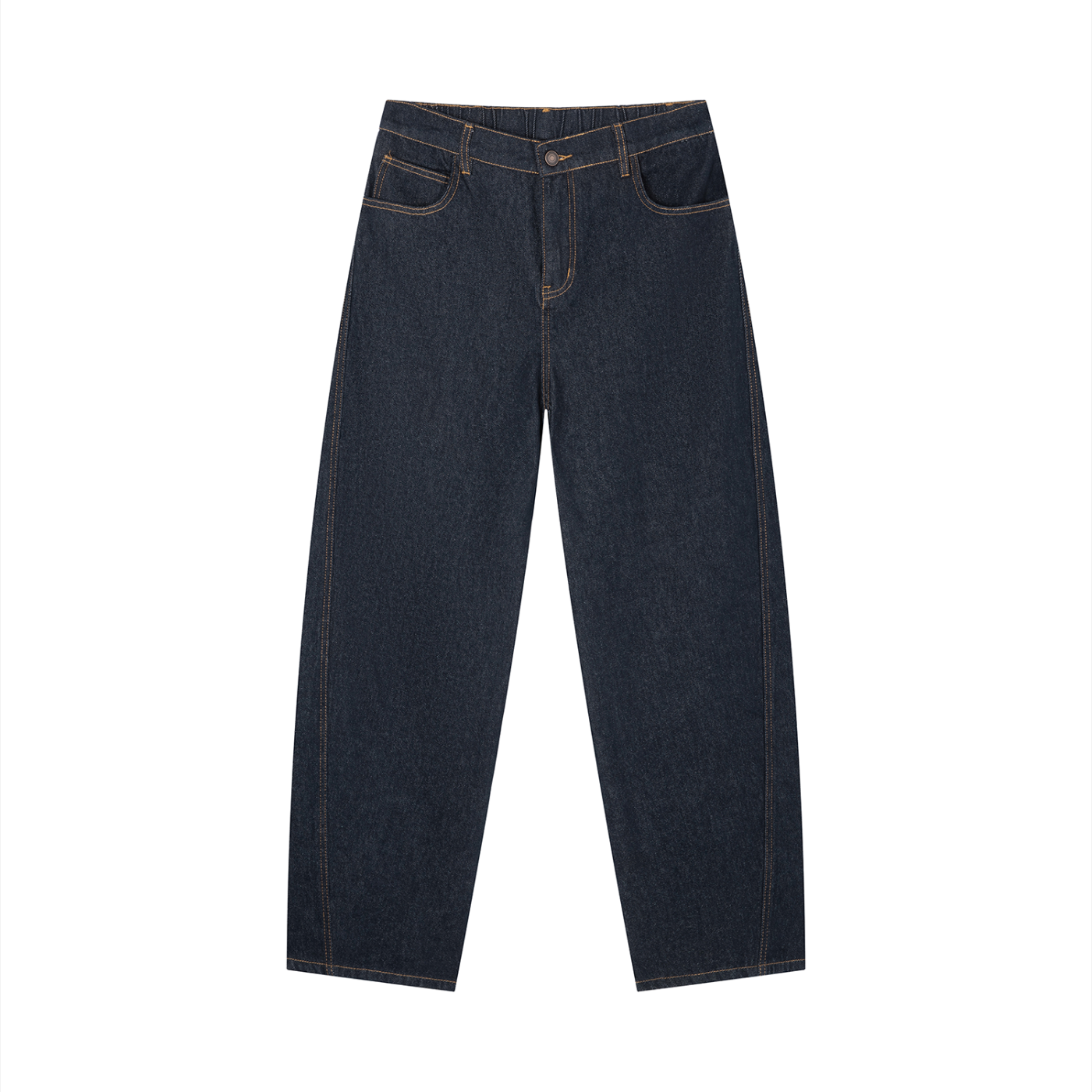 EMPIRE Vintage Wash Barrel Leg Jeans — Structured Ease
