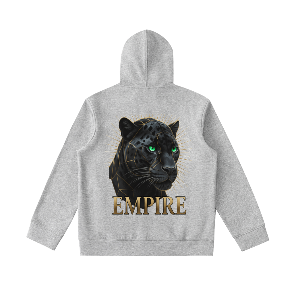EMPIRE Men’s High-Neck Zip-Up Hoodie — Obsidian Panther