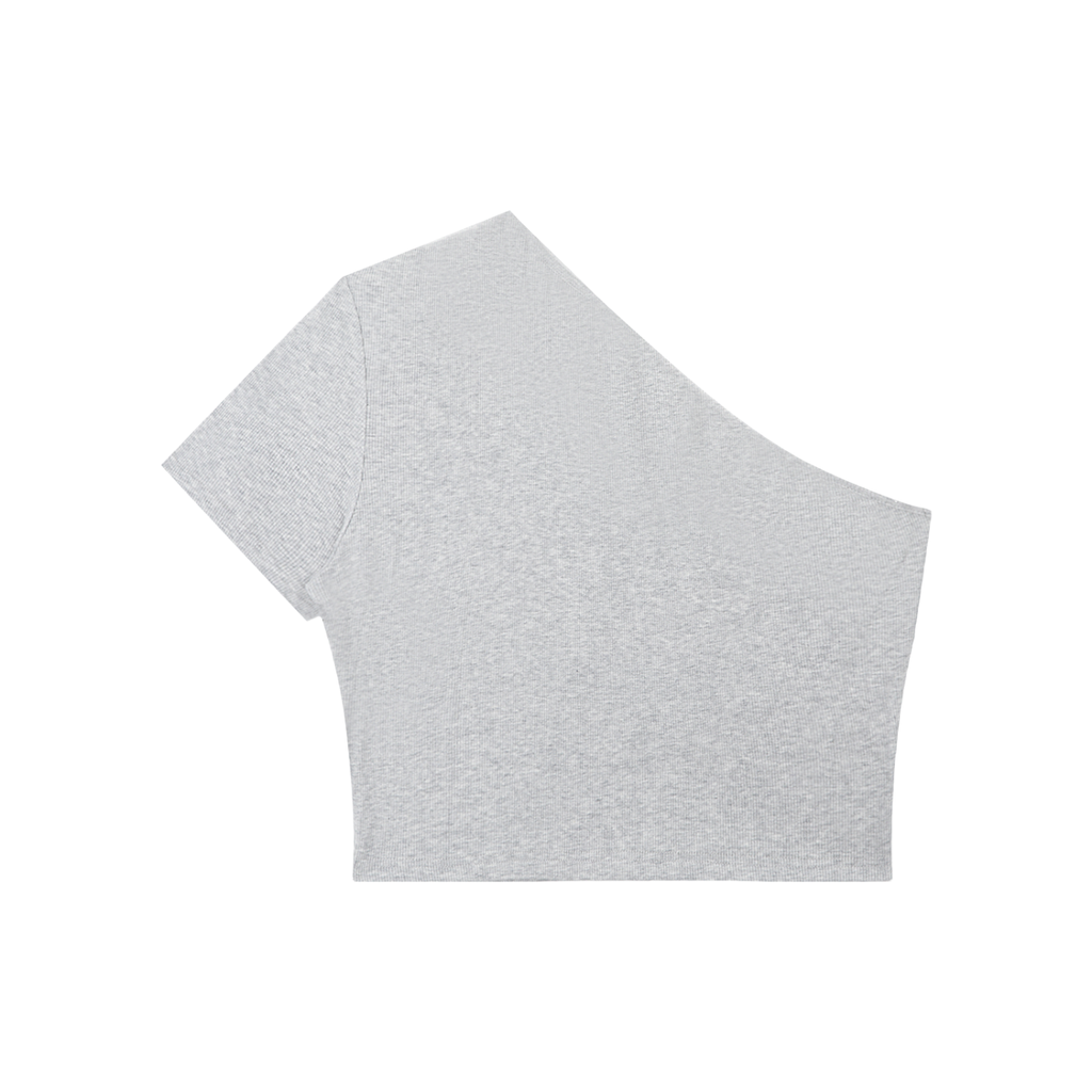 EMPIRE One-Shoulder Crop T-Shirt — Premium Women's Streetwear