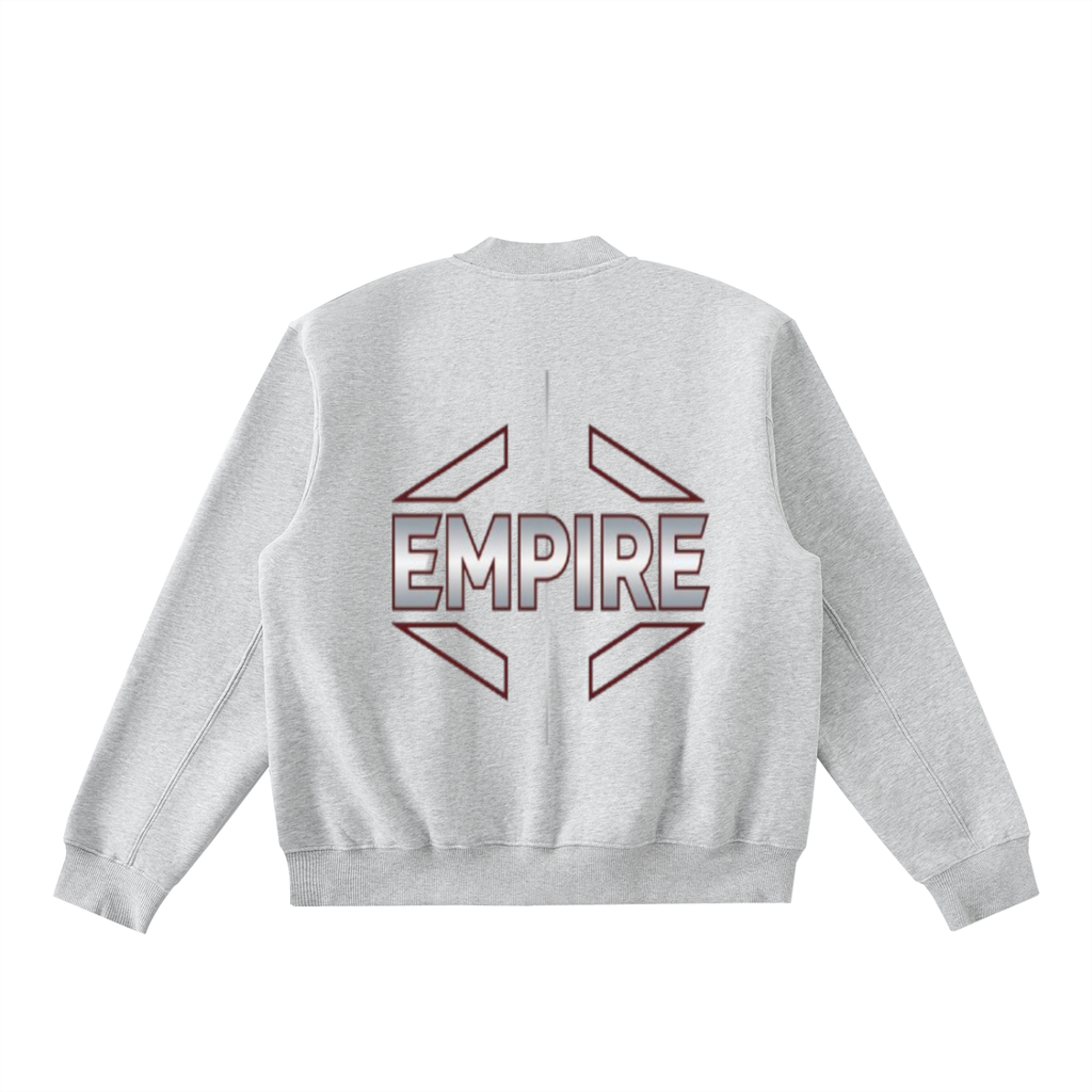 EMPIRE Men’s Fleece Zip-Up Varsity Jacket — Axis Crest