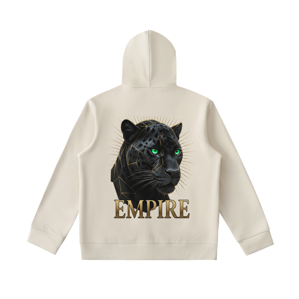 EMPIRE Men’s High-Neck Zip-Up Hoodie — Obsidian Panther
