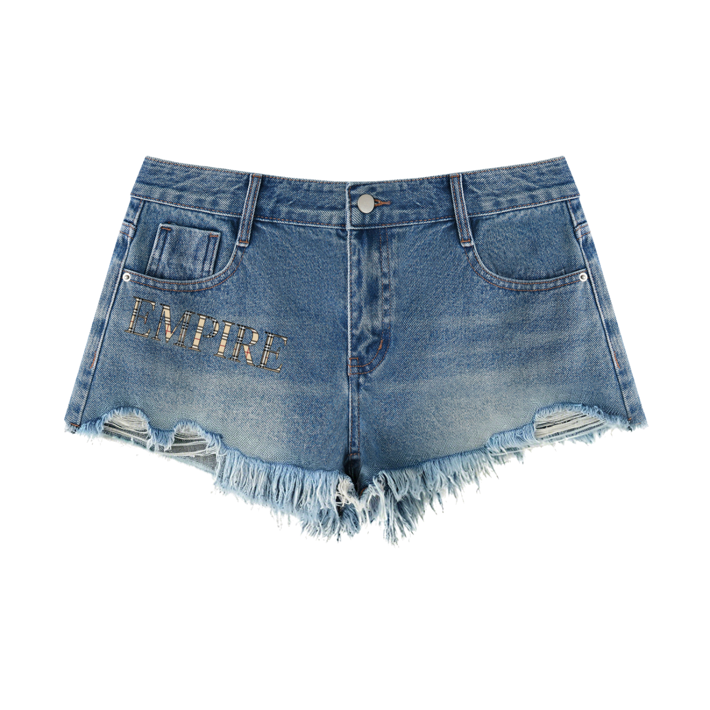 EMPIRE Denim Cut — Frayed Edge Statement