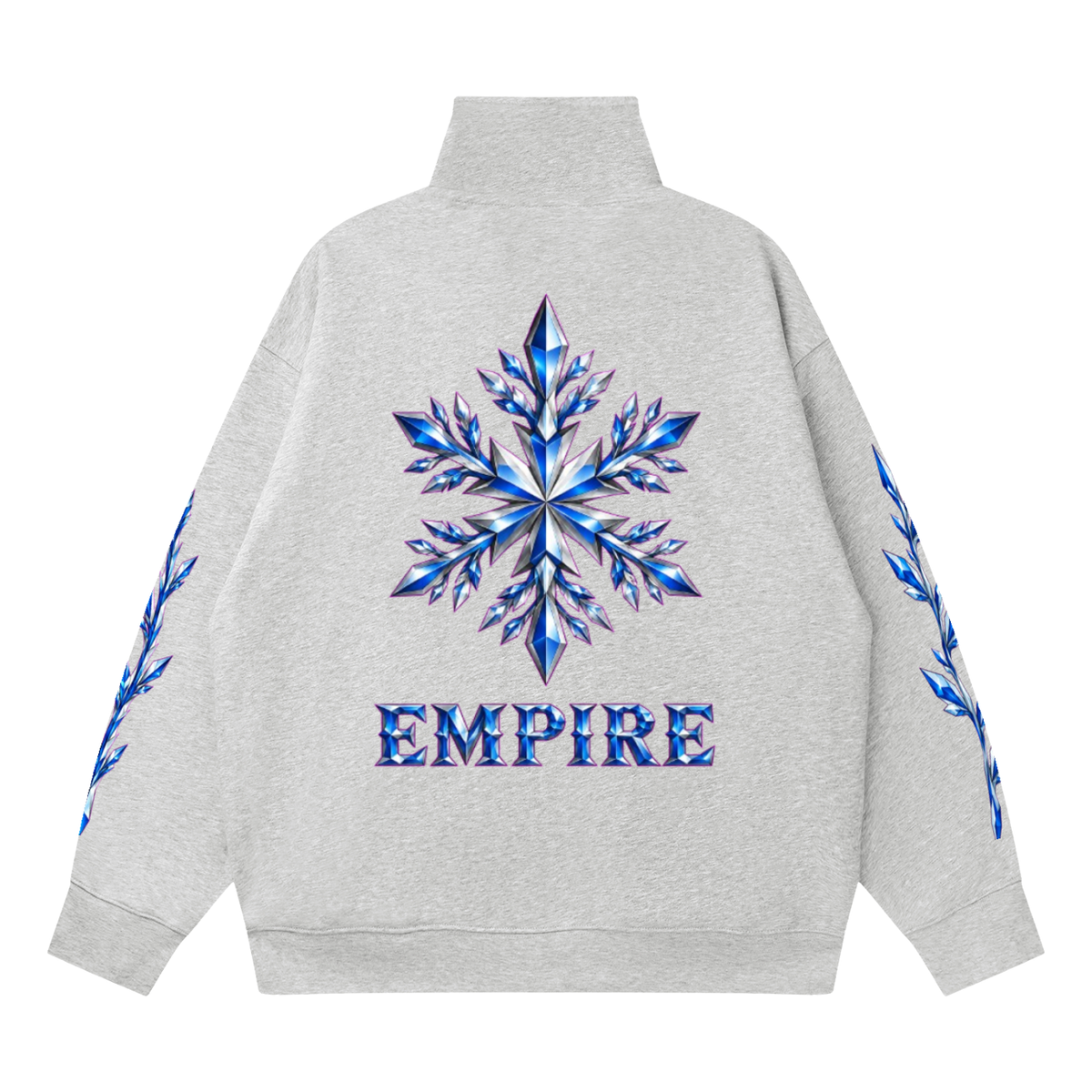 EMPIRE Women's Quarter-Zip Drop-Shoulder Sweatshirt — Empire Givre