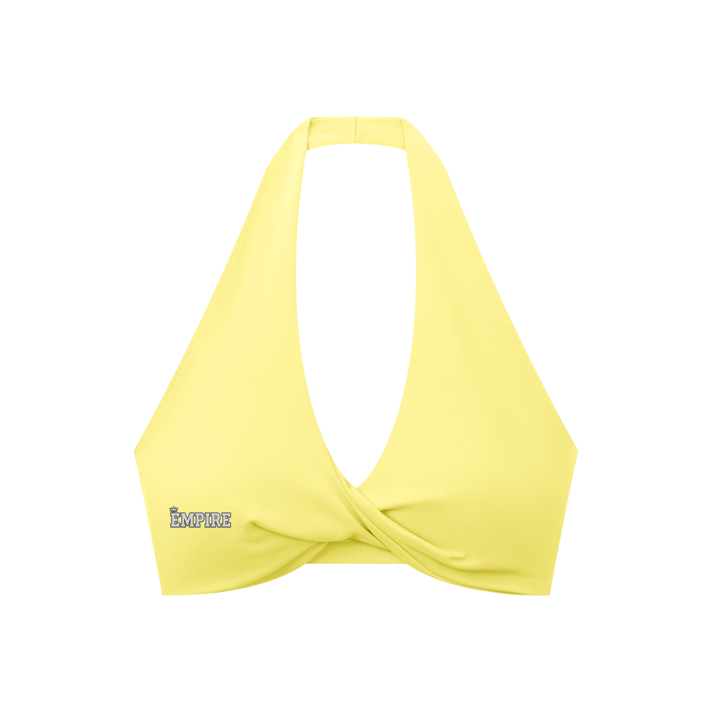 EMPIRE Pleated Halter Sports Bra — Premium Women's Activewear