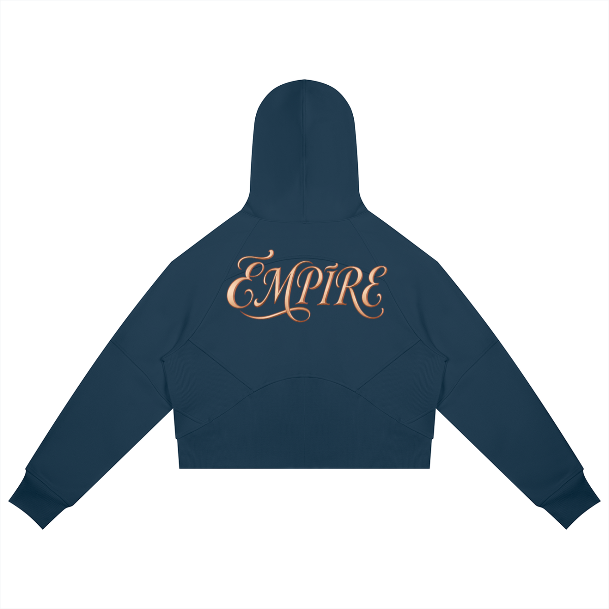 EMPIRE Women's Cropped Zip-Through Hoodie