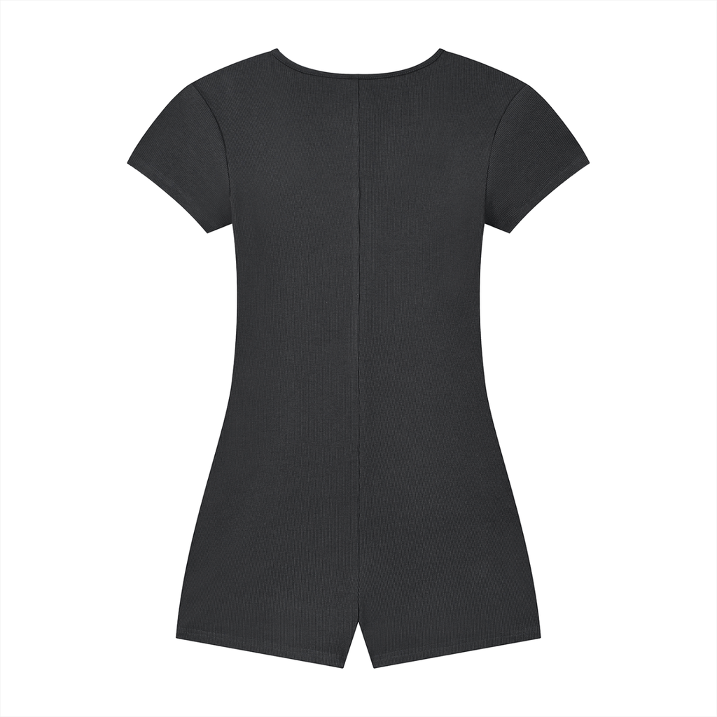 EMPIRE Cape Tie-Waist Romper — Draped Authority