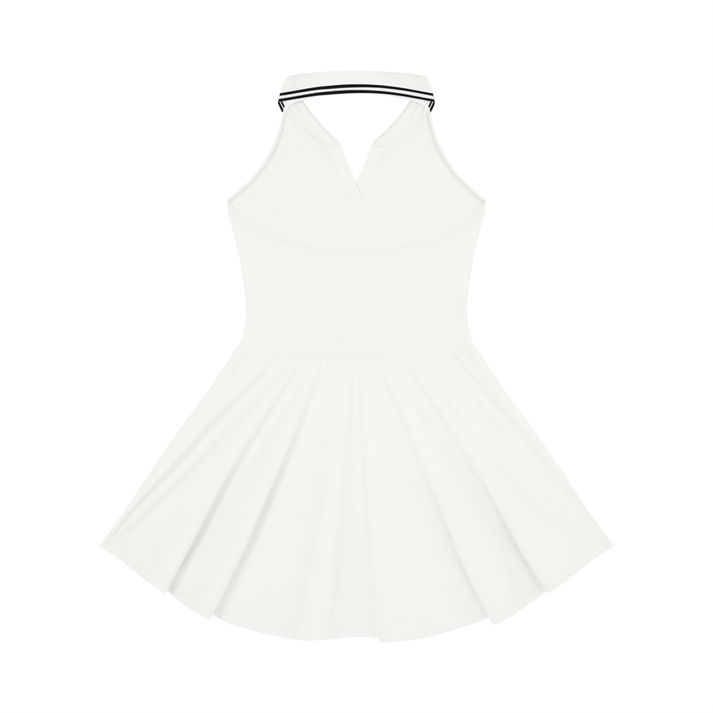EMPIRE Collared Halter A-Line Tennis Dress — Court Presence