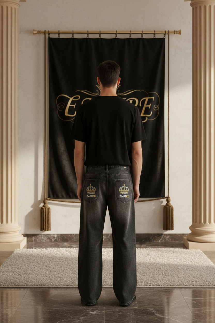 Baggy Denim Empire Homme - Dos