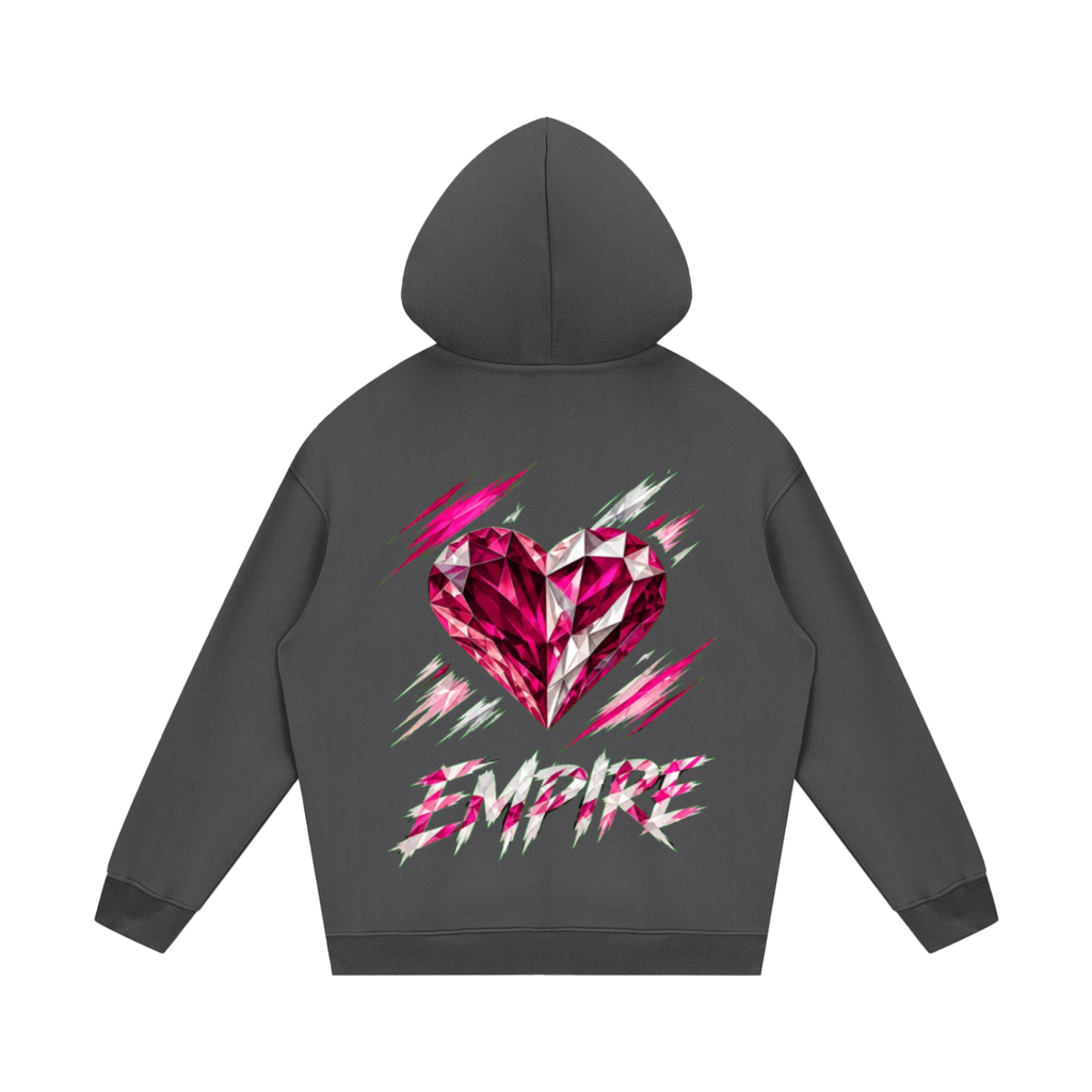 EMPIRE Women's Heavyweight Fleece Hoodie — Empire Garnet Rush