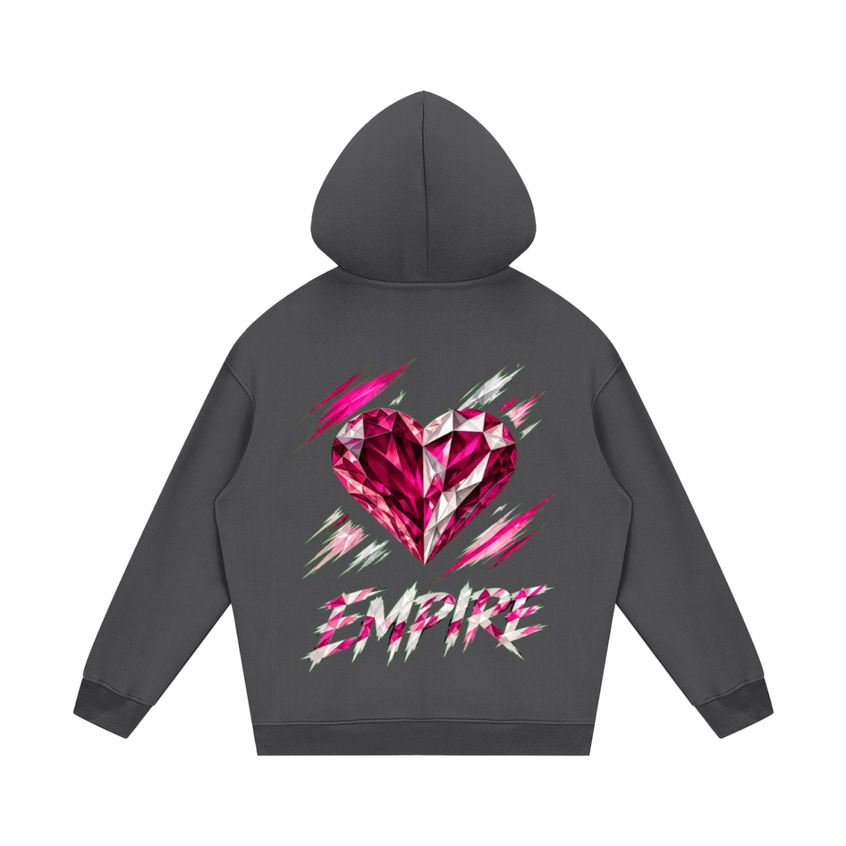 EMPIRE Women's Heavyweight Fleece Hoodie — Empire Garnet Rush