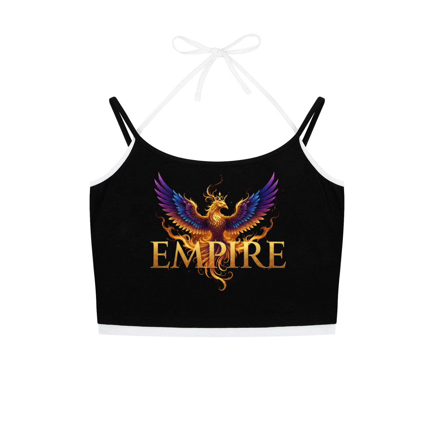 EMPIRE Women Halter Tank Top — Contrast Binding Collection