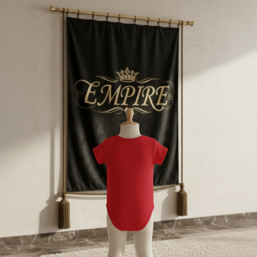 Body bébé fille EMPIRE chaton royal - Vue de dos