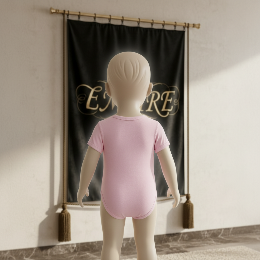 Body bébé fille EMPIRE couronne florale - Vue de dos