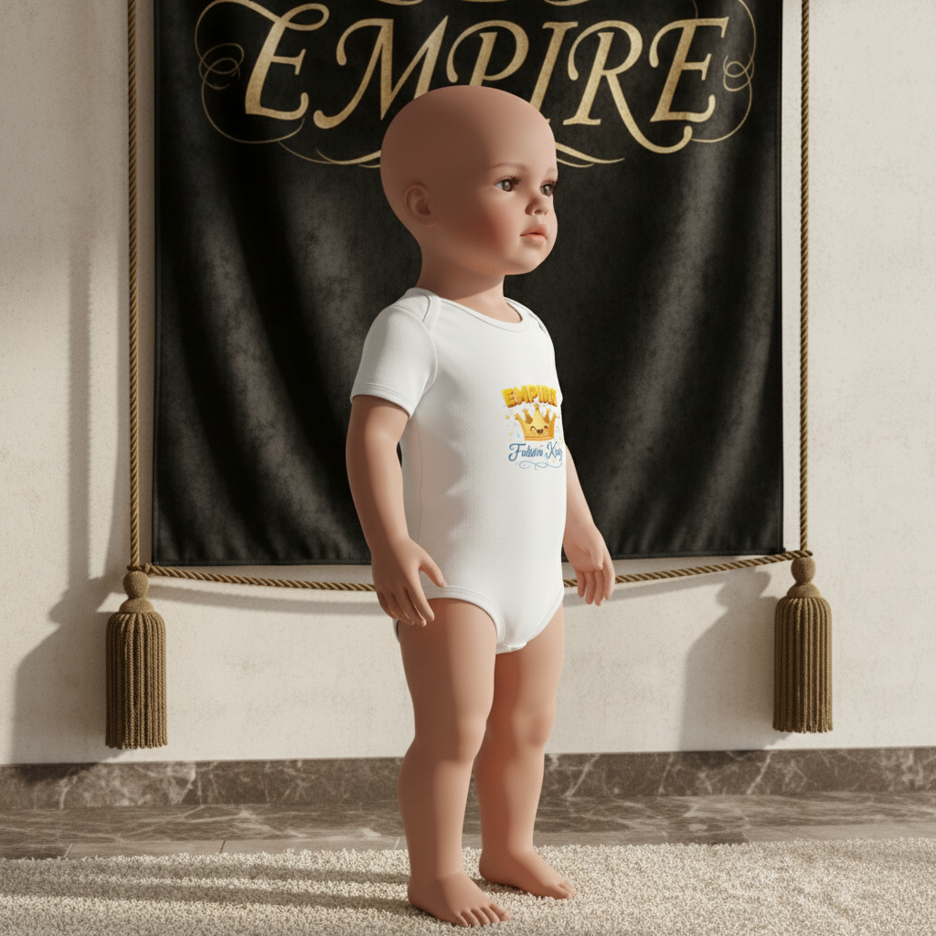 Body bébé garçon EMPIRE Future King - Vue de profil