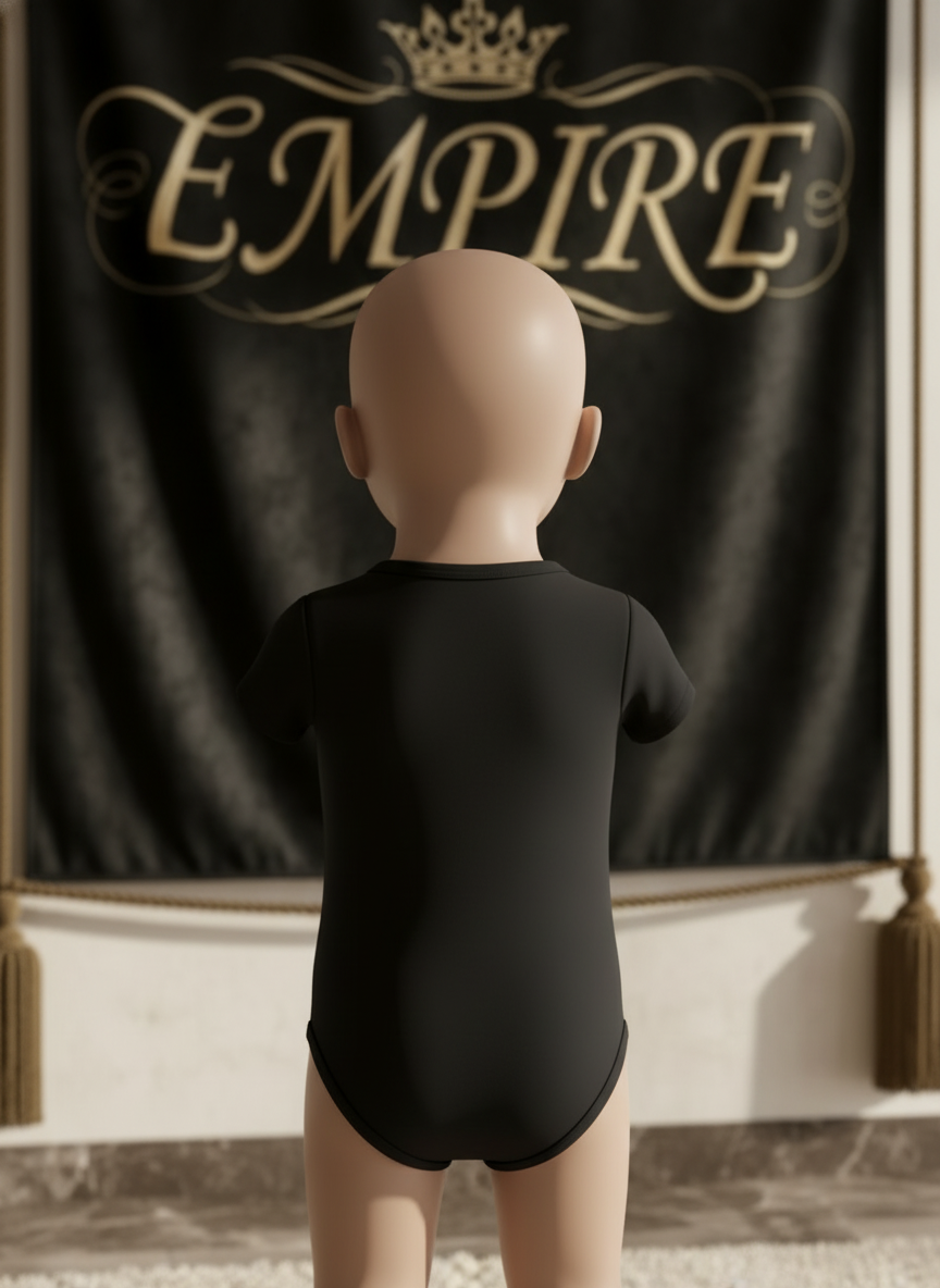 Body bébé garçon EMPIRE lionceau royal - Vue de dos