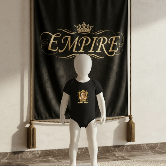 Body bébé garçon EMPIRE ROYAL BABY - Vue de face