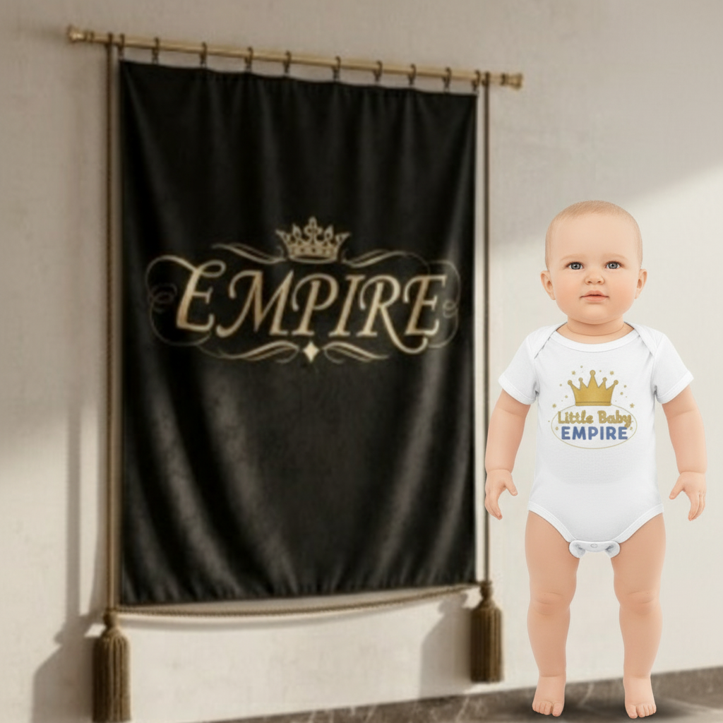 Body bébé garçon EMPIRE - Vue de face corrigée