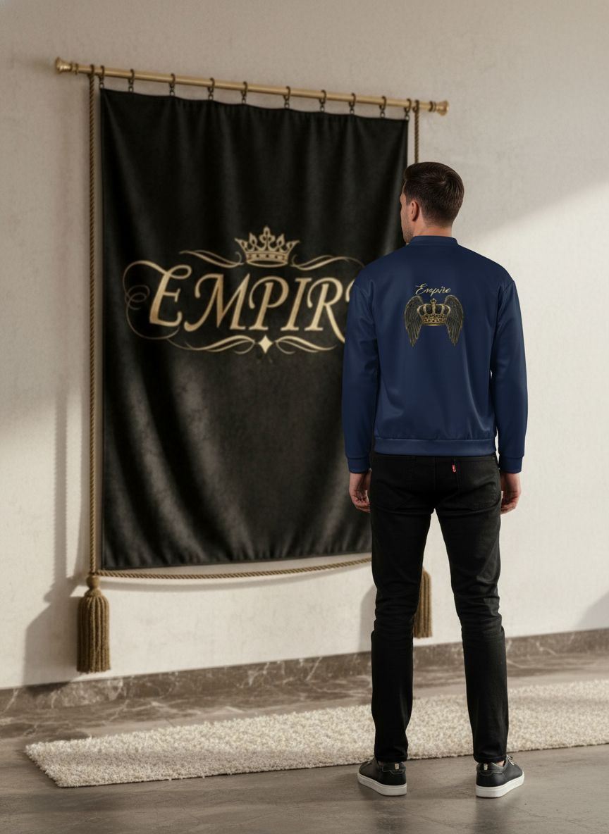 Bomber bleu marine EMPIRE homme vue dos