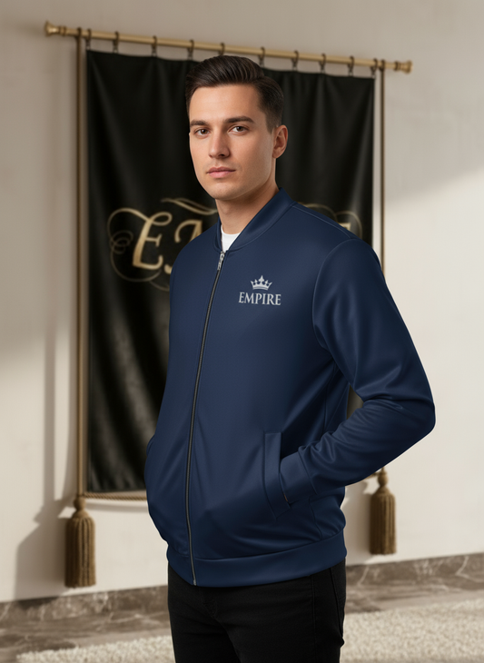 Bomber bleu marine EMPIRE homme vue profil