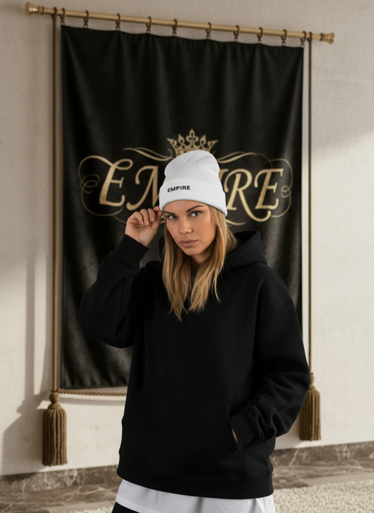 Bonnet EMPIRE femme blanc - Vue de face
