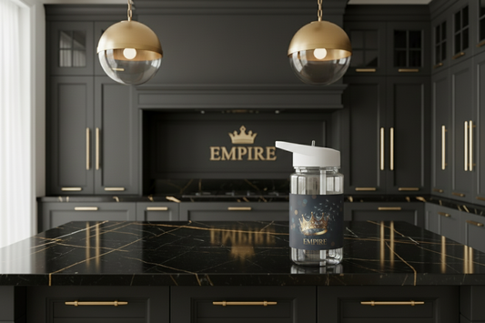 Bouteille Empire couronne flottante - Mockup 1