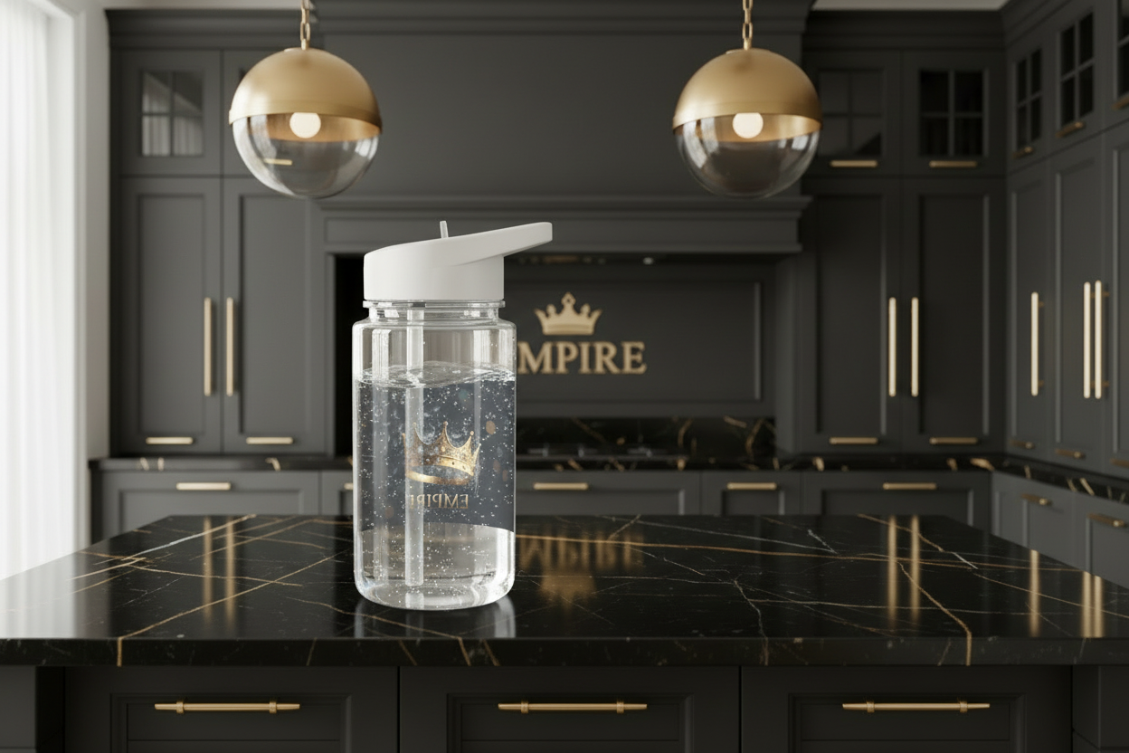 Bouteille Empire couronne flottante - Mockup 2