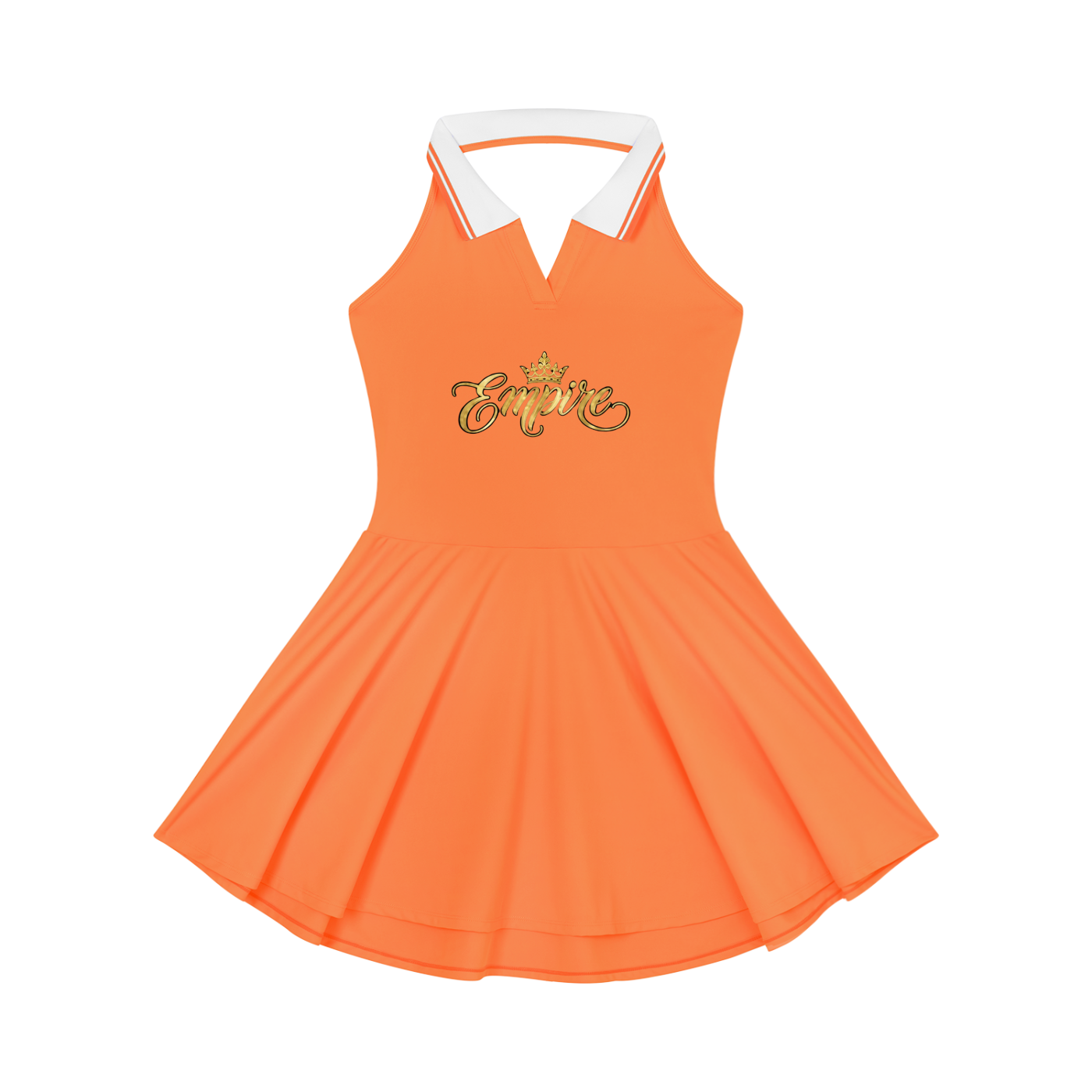 EMPIRE Collared Halter A-Line Tennis Dress — Court Presence