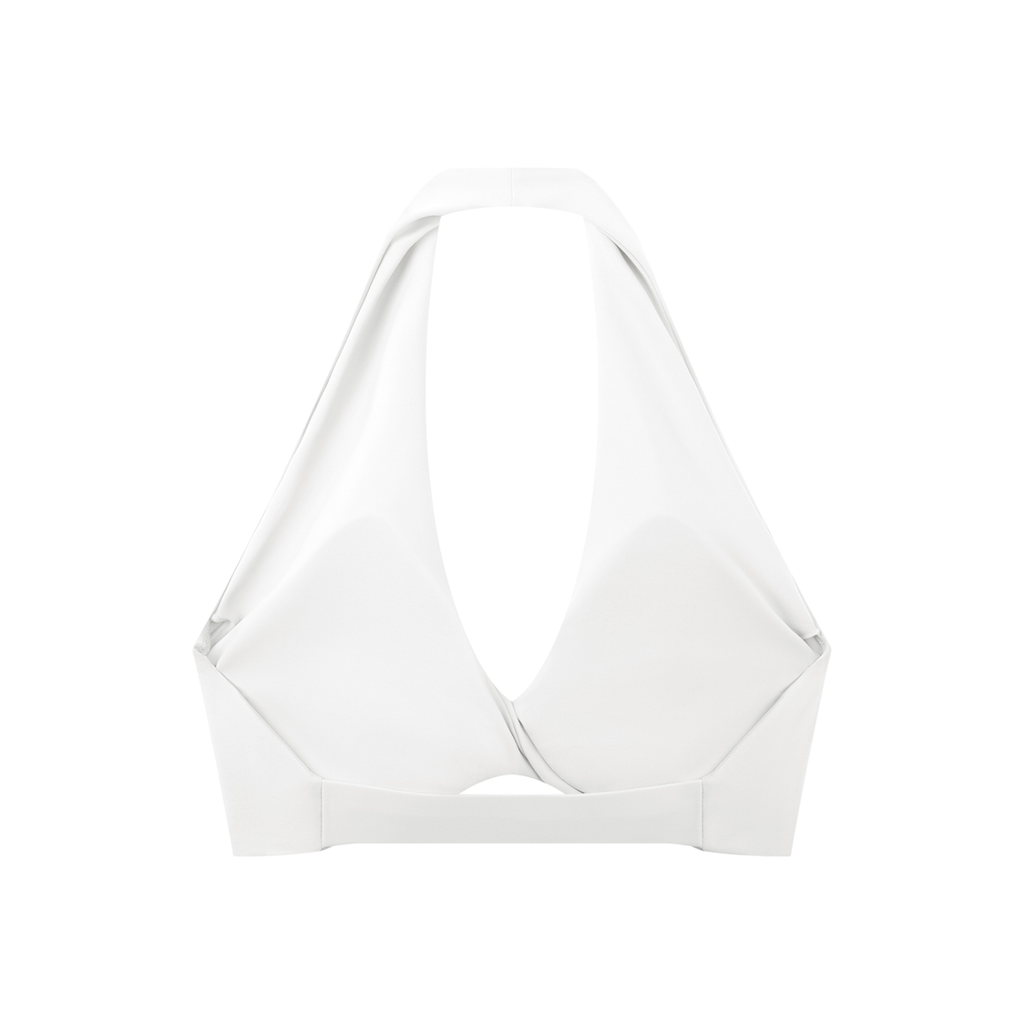 EMPIRE Pleated Halter Sports Bra — Premium Women's Activewear