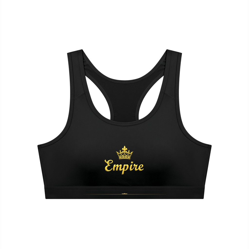 EMPIRE Cropped Sports Bra — Premium Women's Activewear