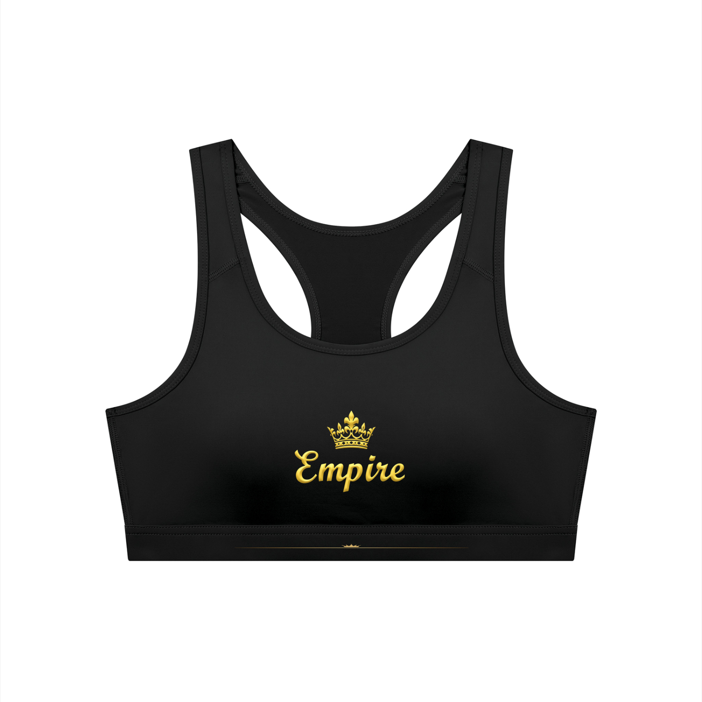 EMPIRE Cropped Sports Bra — Premium Women's Activewear