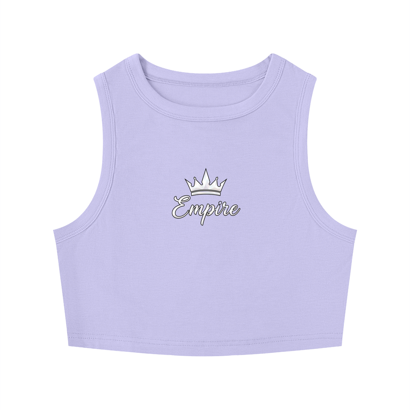 EMPIRE Tight Crewneck Crop Tank Top — Second Skin