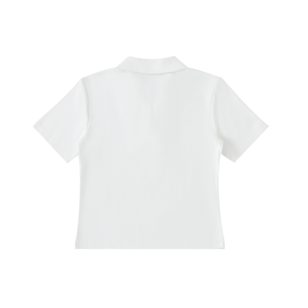 EMPIRE Women's Fitted Short-Sleeve Polo Shirt