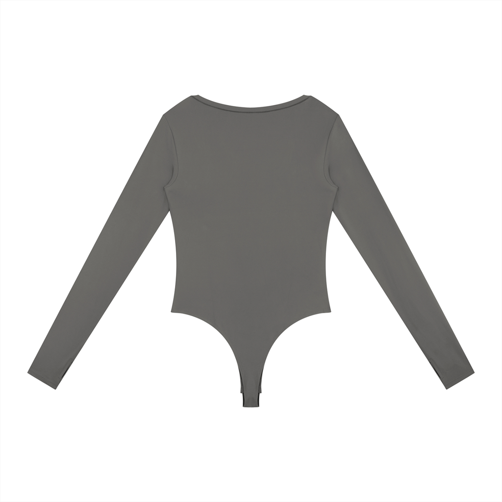 EMPIRE Long Sleeve Yoga Bodysuit — Sculpted Precision