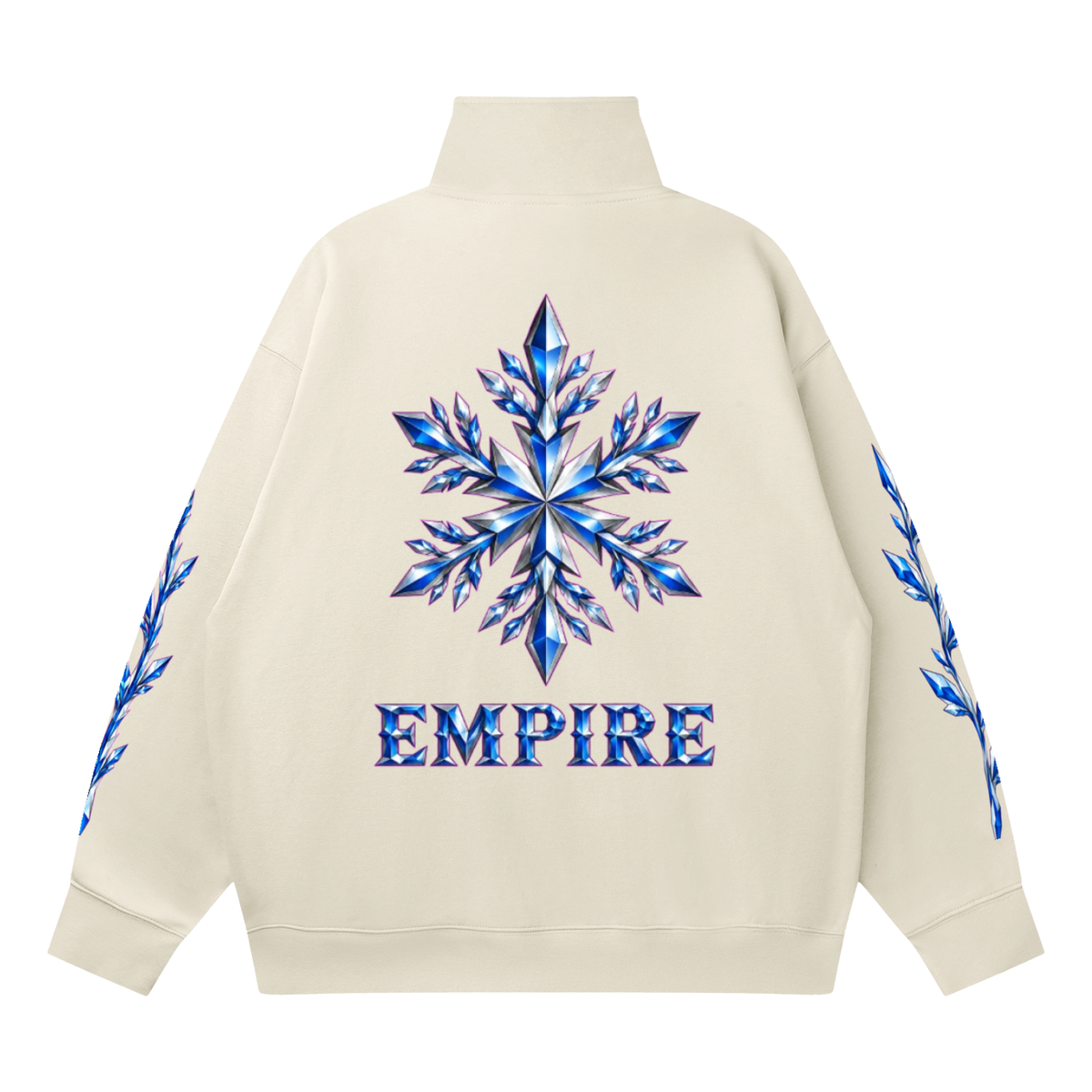 EMPIRE Women's Quarter-Zip Drop-Shoulder Sweatshirt — Empire Givre