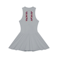 EMPIRE Women's Ruched Full-Zip Dress — Amethyst Filigree