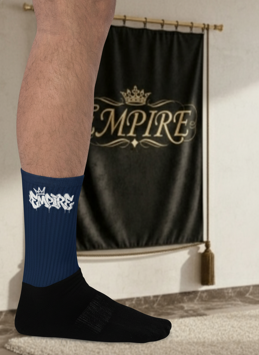 Chaussettes bleu marine noir EMPIRE vue détail