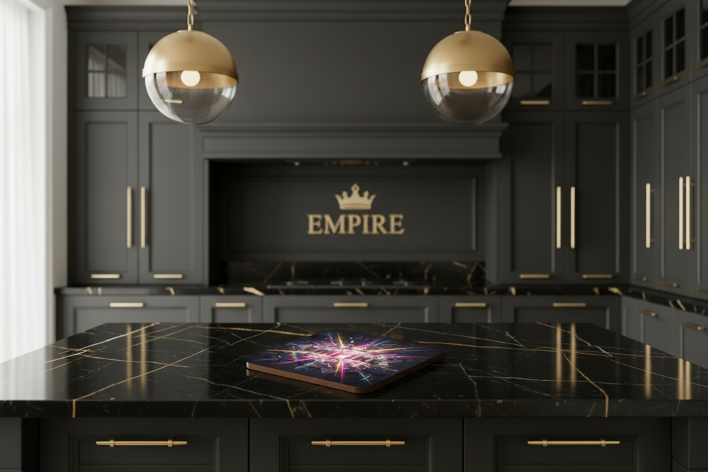 Coaster Empire explosion verre - Mockup 2