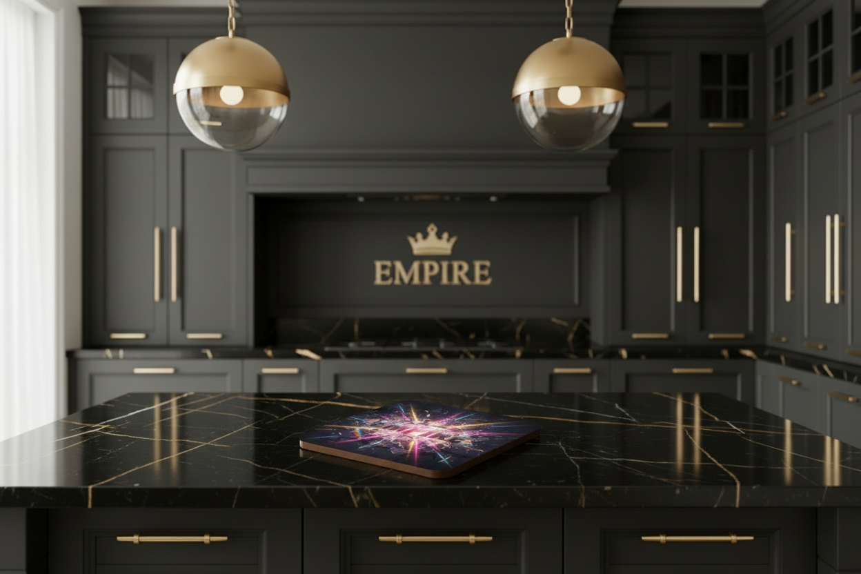 Coaster Empire explosion verre - Mockup 2