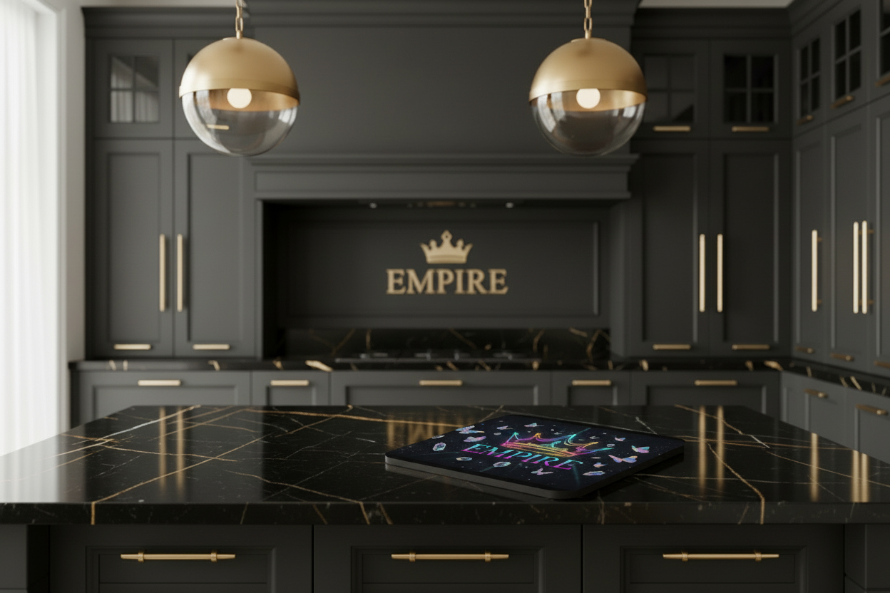 Coaster Empire holographique papillons - Mockup 2