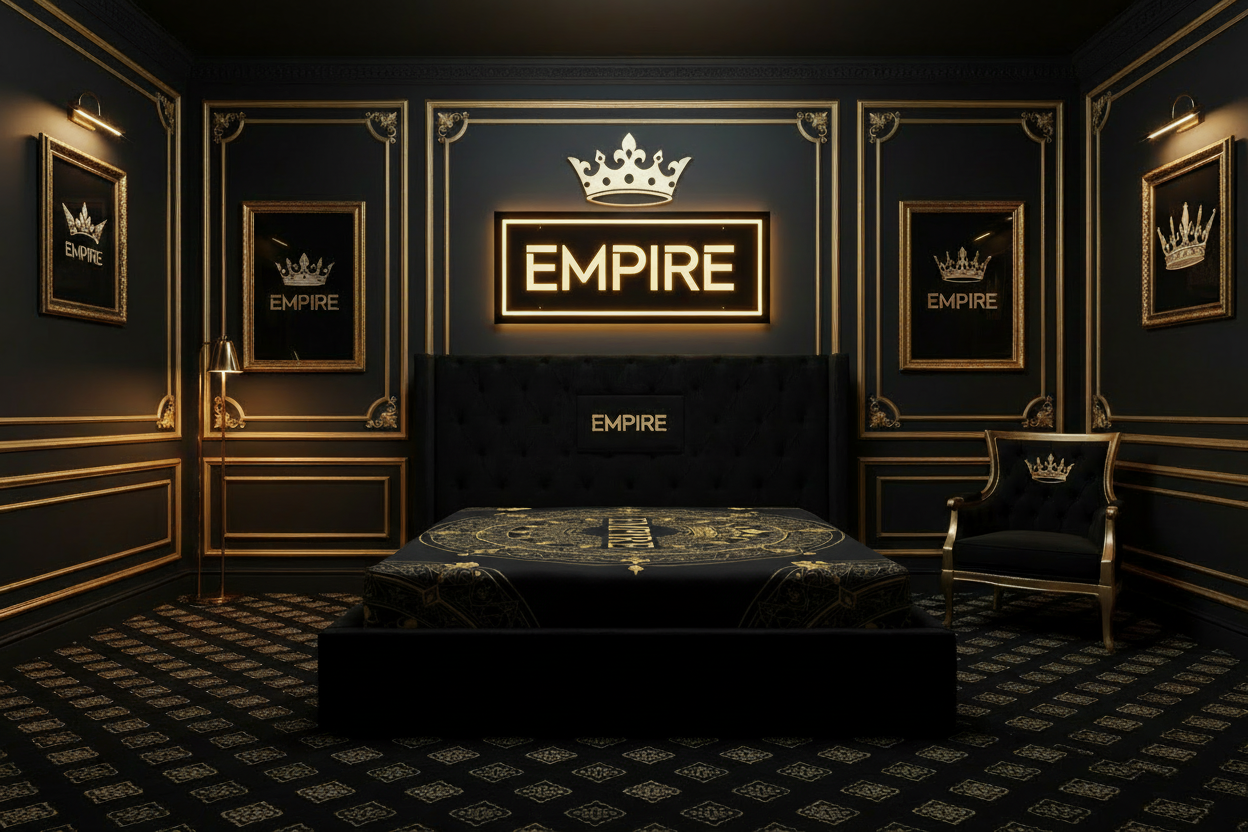 Couverture EMPIRE baroque sur le lit - Empire Palace