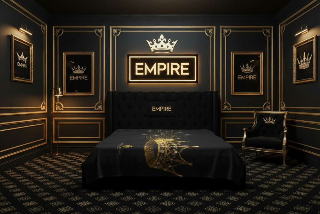 Couverture EMPIRE Imperial Dreams sur le lit - Empire Palace