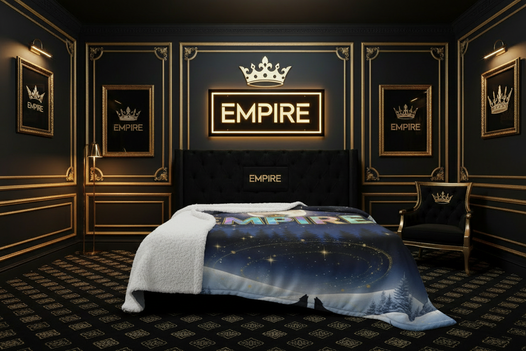 Couverture EMPIRE sur le lit - Empire Palace