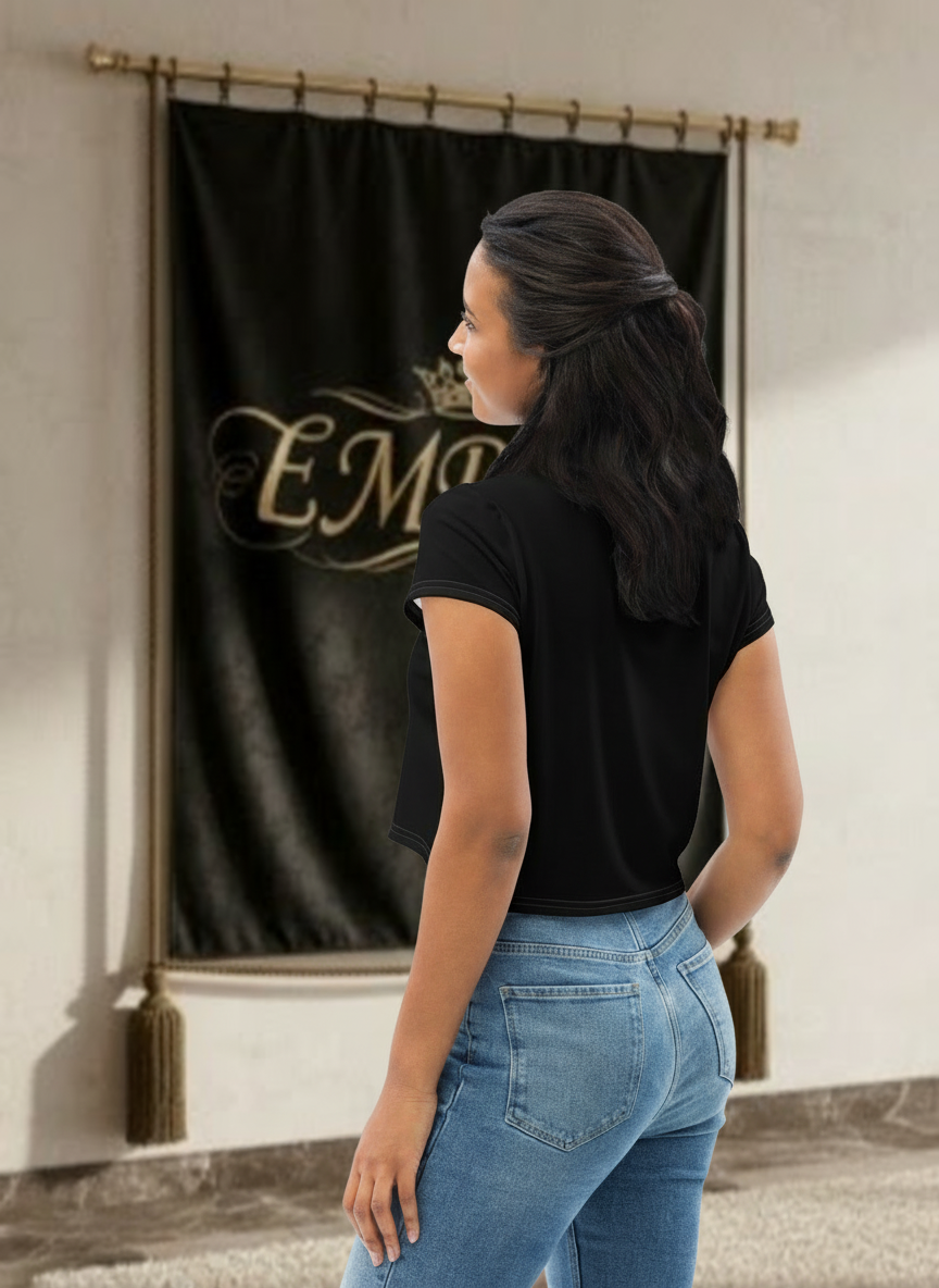 Crop Top Born to Rule - Vue dos